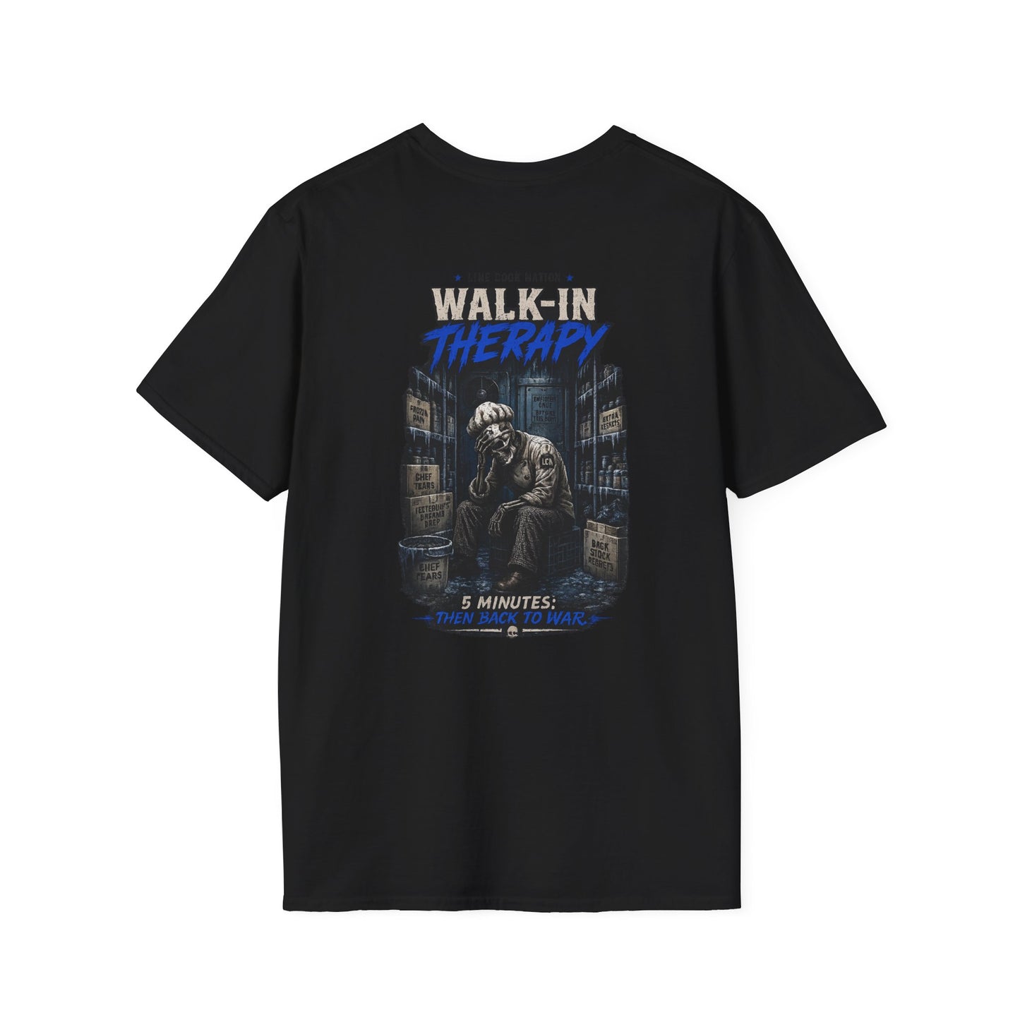Chef Walk‑In Break T-Shirt — '5 Minutes in the Walk‑In' Cook Tee