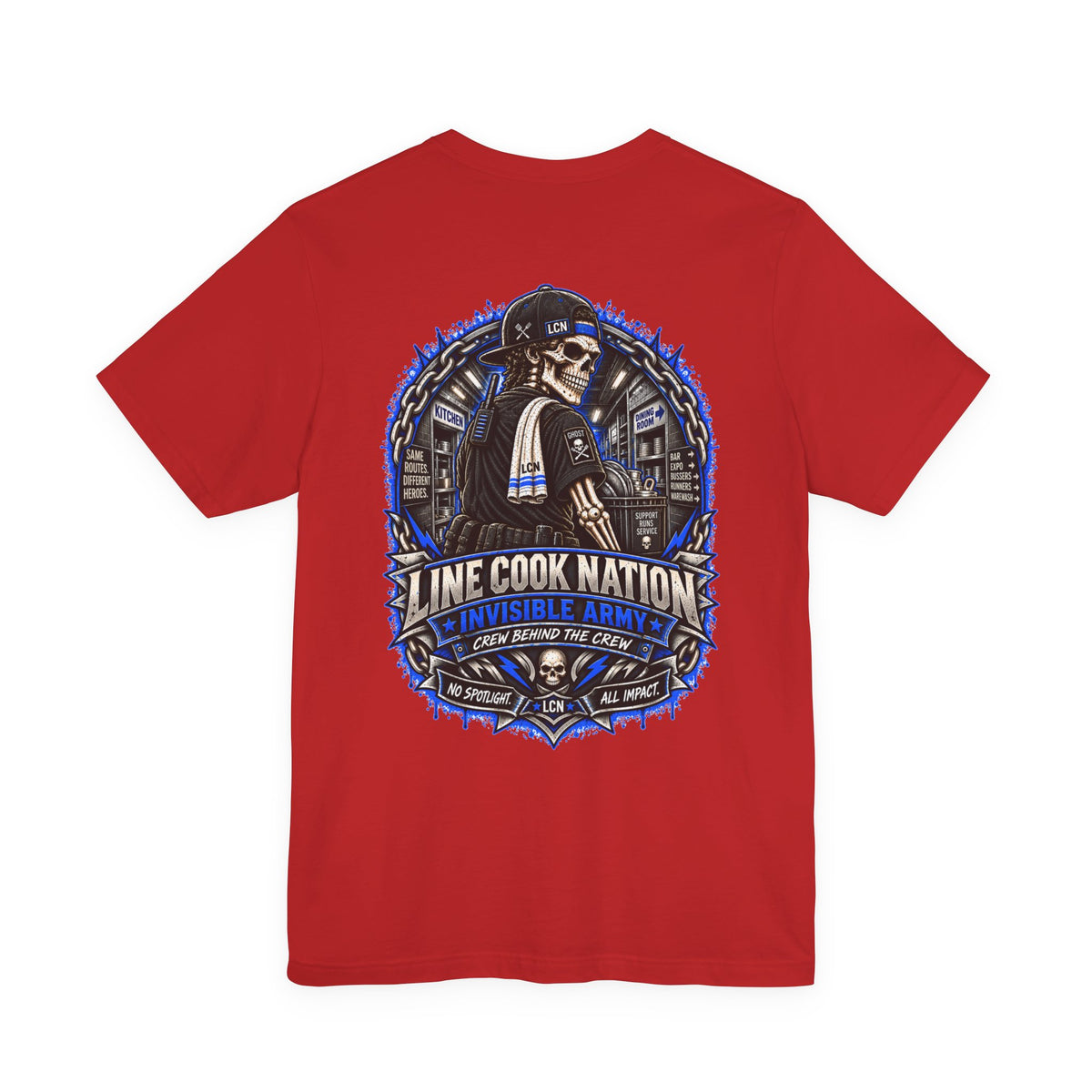 Line Cook Nation Invisible Army Tee — Ghost
