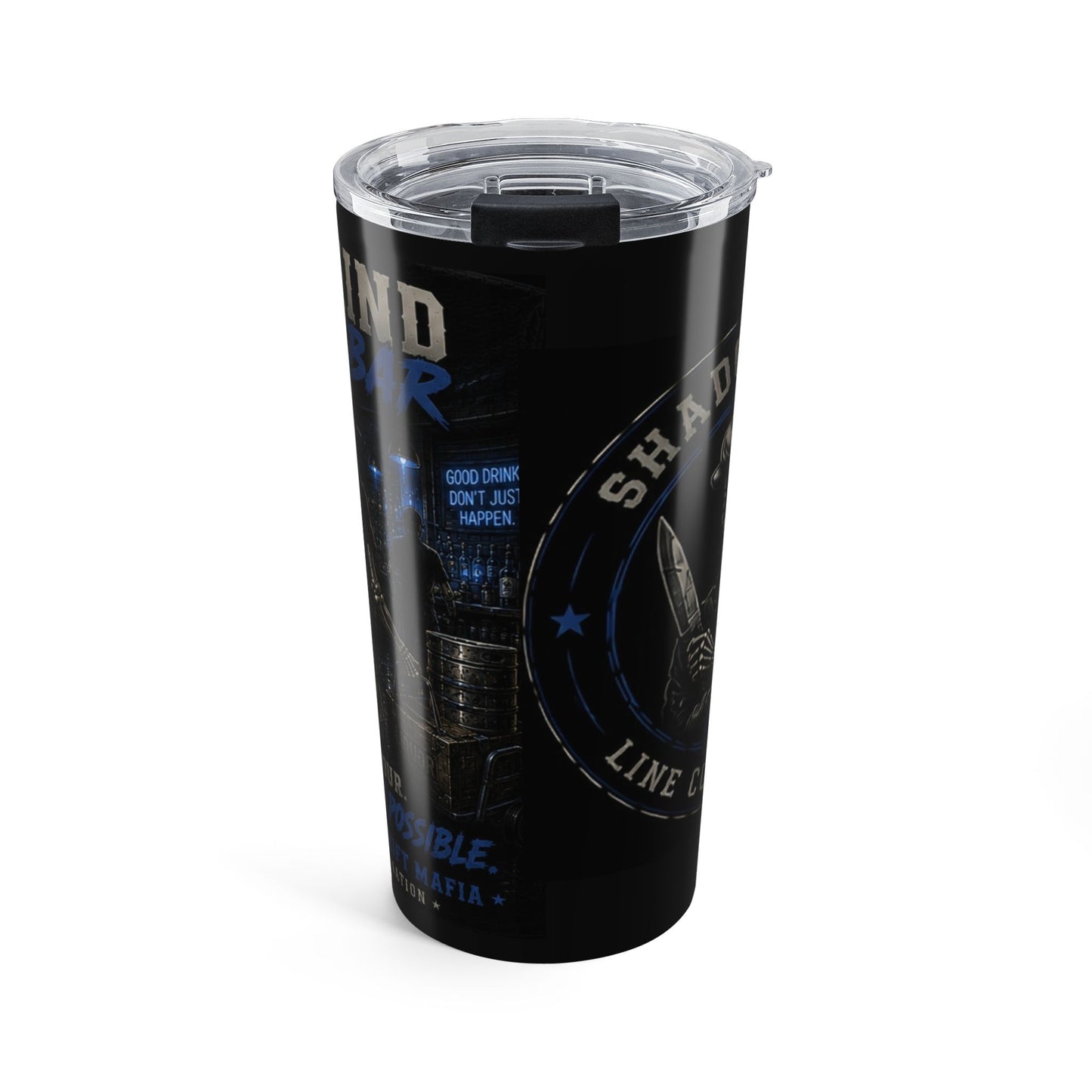 20oz Tactical Coffee Tumbler — Blue Badge Shift Crew Insulated Travel Mug