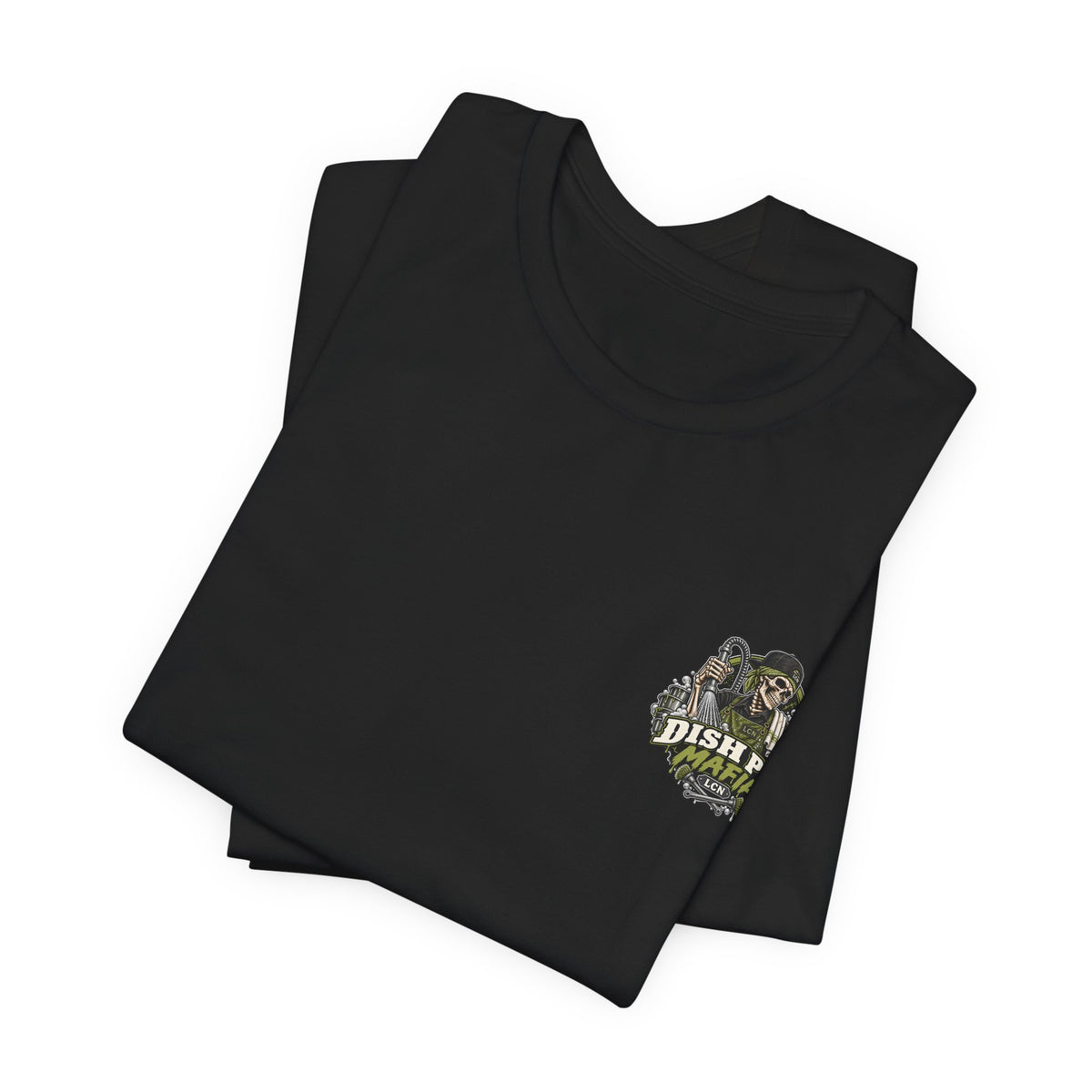 Dish Pit Mafia T-Shirt — 'Behind Every Clean Plate is a Dirty Job' Crewneck Tee