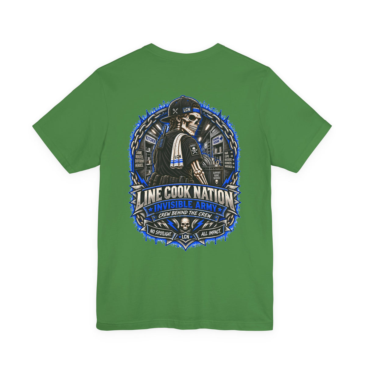 Line Cook Nation Invisible Army Tee — Ghost