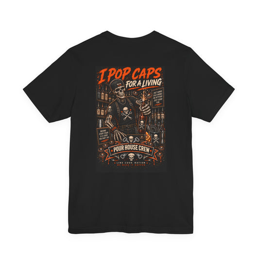 Line Cook Nation Cap Bartender Shirt - I Pop Caps