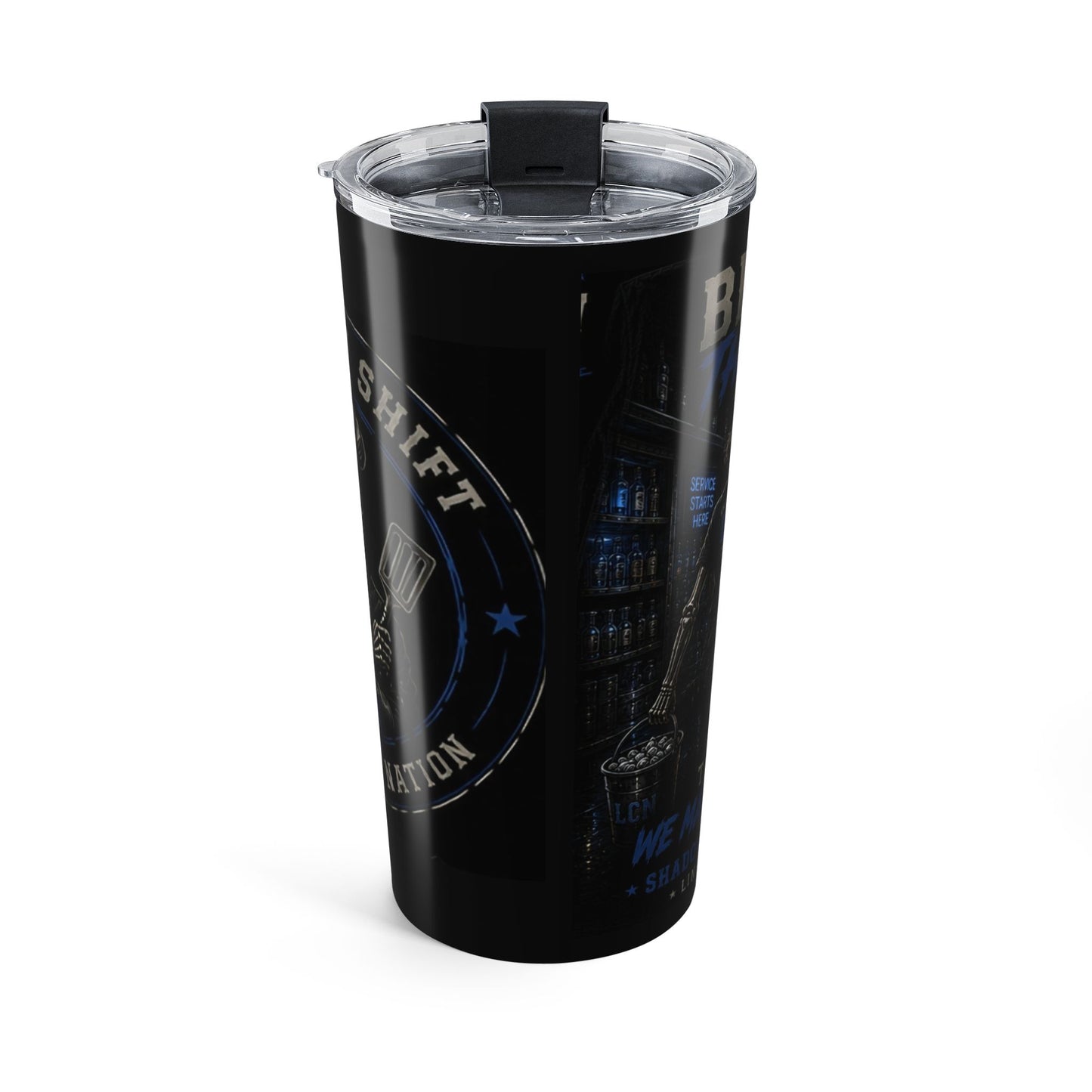 20oz Tactical Coffee Tumbler — Blue Badge Shift Crew Insulated Travel Mug