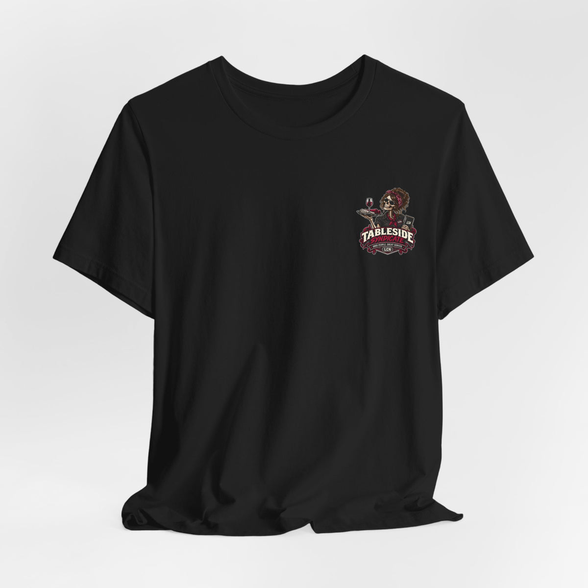 Tableside Syndicate Tee — "I'll Ask the Kitchen" Restaurant Server Shirt