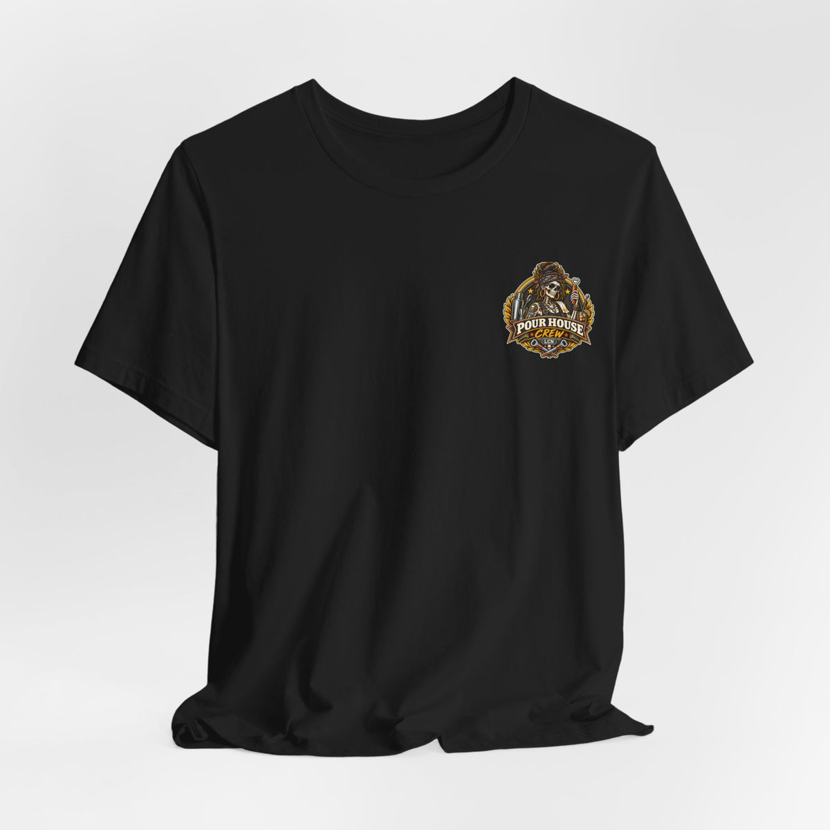 Pour House Crew T-Shirt — 'Shake Pour Repeat' Bartender Bar Tee